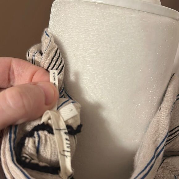 Striped Button-Up Women's Top - Picture 6 of 7